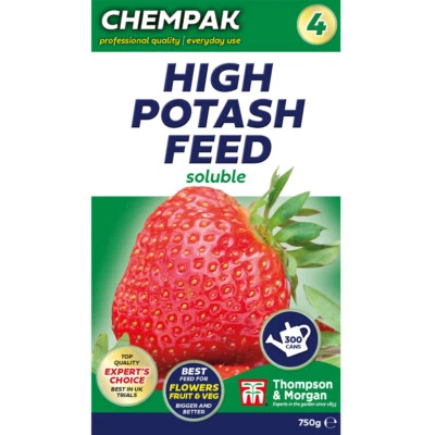 T&M Chempak High Potash Feed Fully Soluble Summer Plants Fertiliser 750g Pack