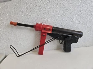 Rare Vintage Mattel Grease Machine Gun Burp Gun Cap Works & As Pictured *Rusty - Picture 1 of 10