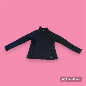 Spyder Women’s L Full Zip Fleece Lined Jacket Fitted Black SPFFD165-001 - Picture 1 of 11