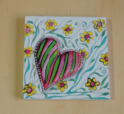 Herz Blümchen Fantasie 1x Klebezettel Haftnotizen 50 Blatt Notizzettel Aufbruch - Bild 1 von 3