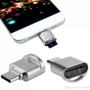 USB 3.1 Type C Micro SD TF Card Reader USB-C OTG Adapter Alloy - Picture 1 of 1