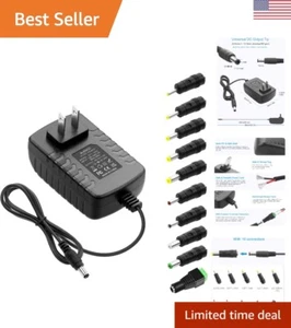 12V 2A Power Supply Adapter DC 12 Volt 24W 2000mA 1.8A 1.5A 1.2A 1A Power Con... - Picture 1 of 8