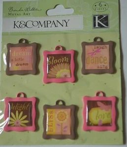Set of 6 pcs Brenda Walton Art Tags K&Company - Picture 1 of 4