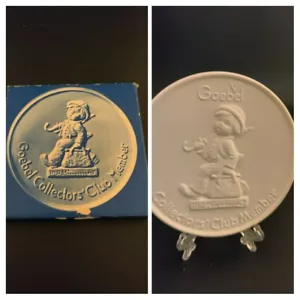 Placa de miembro del club de coleccionistas Goebel 1976 Alemania Occidental 4" - Imagen 1 de 8