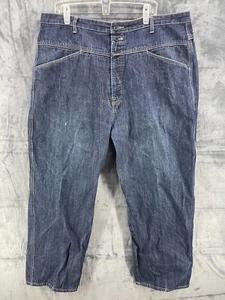 Marithe Francois Girbaud Mens 90s Street Wear Baggy Jeans Size 42 Dark Wash - Picture 1 of 24