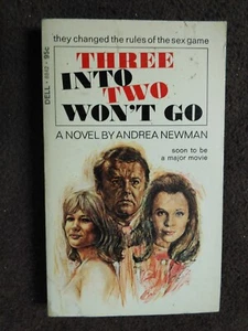 THREE INTO TWO WON'T GO by ANDREA NEWMAN PAPERBACK BOOK - Picture 1 of 4