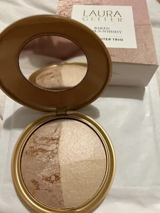 Laura Geller Baked Warm & Whimsy Highlighter Trio Supersize 24K Glow Angel + - Picture 1 of 3