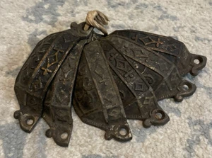 Vintage 1869 6 Bronze Drawer Pulls Bronze Cabinet Pulls - Picture 1 of 3