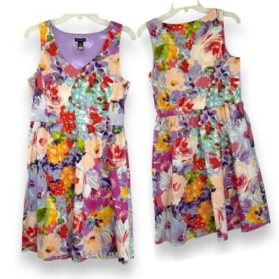 Vestido Falda Reunida Floral New Directions Cottage Mujer 8 Colorido Sin Mangas Foto 1 de 4
