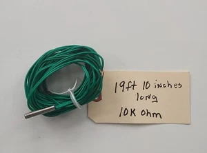CPC Emerson 10K ohm Temp Sensor with approx. 20ft leads 1) lot of 2 free ship - Picture 1 of 2