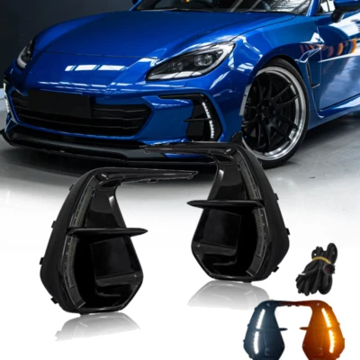 Fit 2022-2024 Subaru BRZ OP Style LED DRL luzes de neblina lâmpada de seta cor dupla - Imagem 1 de 4