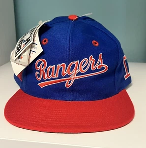 Cappello Cappello Vintage Texas Rangers Snapback MLB Catch the Fever The Game Brand RARO - Foto 1 di 9