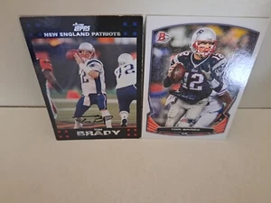 LOT OF 2 TOM BRADY 2007-2014 Topps cards #7 56 NEW ENGLAND PATRIOTS Goat VG-NM - Bild 1 von 1