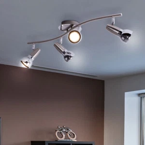 LED Faretto Da Soffitto Lampada Cromo Ospiti Camera Illuminazione Spot Mobile - Foto 1 di 5