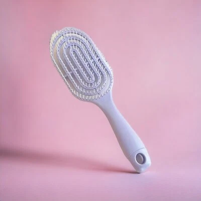 Cepillo desenredante desenredante peine de cuero cabelludo seco húmedo cabello natural rizado púrpura nuevo Foto 1 de 4