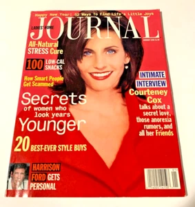 Ladies' Home Journal Jan 1996 Courteney Cox Harrison Ford Natural Stress Cure - Picture 1 of 5