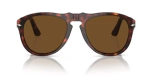 Persol 0PO0649 24/57 Havana/Brown Polarized Soft Square Men Sunglasses - Picture 1 of 4