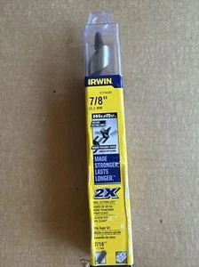 IRWIN WeldTec Auger Wood Drill Bit 7/8" X 7.5" - Picture 1 of 4