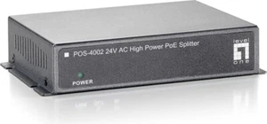 LevelOne 24V AC HIGH POWER POE SPLITTER, POS-4002 - Photo 1/3
