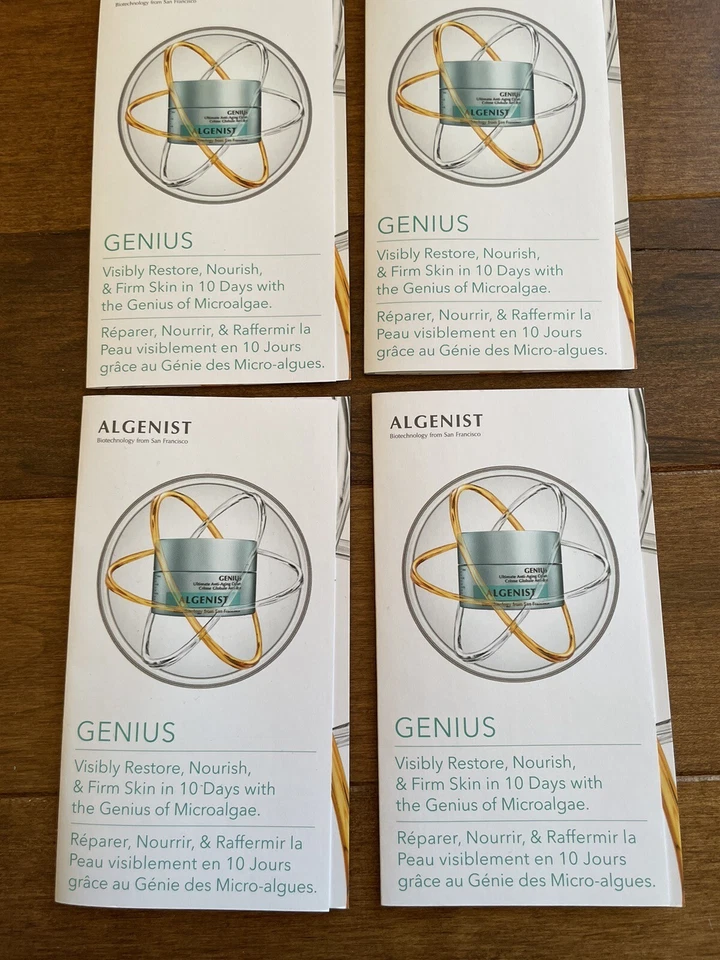 4X  1ml Each Algenist Genius Ultimate Anti-Aging Cream TRavel Sample Size - Image 1 of 3