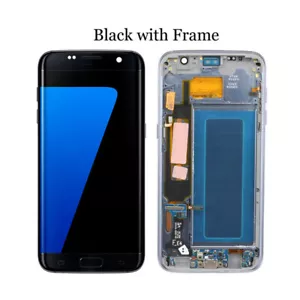 Digitizer Assembly w/Frame For Samsung Galaxy S7 Edge OLED Display Screen AAU - Picture 1 of 12