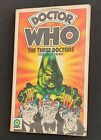 Tom Baker SIGNED Doctor Who The Three Doctors 1975 PB Terrance Dicks