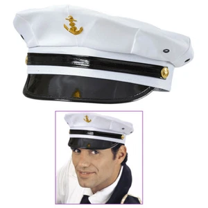 MARINE OFFIZIER HUT Karneval Fasching Motto Party Deko Kapitän Kostüm Mütze 9516 - Bild 1 von 6