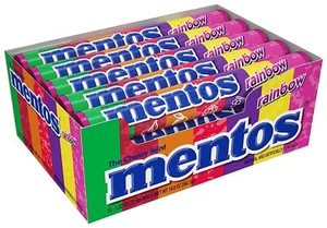 MENTOS ROLLS RAINBOW 1,32 oz - 15 POR PAQUETE. - Imagen 1 de 3