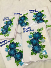 5 x Hansdmade Quilling Birthday Card Greeting Card Party craft Unique Colorful