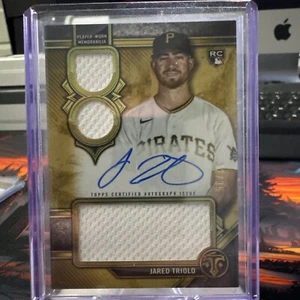 2024 Topps Triple Threads Jared Triolo Triple Patch Auto /35! RC - Picture 1 of 6