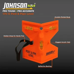Level & Tool 175-O Orange Post & Pipe Level, 4" x 5" x 9", Orange, 1 Level - Picture 1 of 3