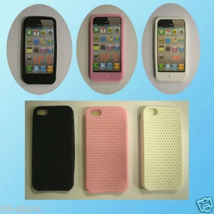 Soft Mesh Silicone Bumper Frame Protective Skin Case Cover For iPhone SE,5S,5,5C - Picture 1 of 2