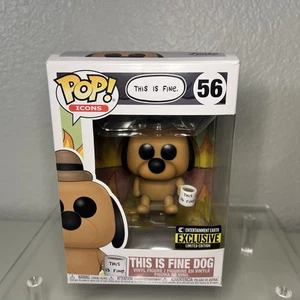 Funko Pop! Icons THIS IS FINE DOG #56 Entertainment Earth Exclusive Vinyl Figure - Picture 1 of 14