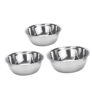 3 Stück Edelstahl Rührschüsseln Metall Chirurgie Mehrzweck - Bild 1 von 9