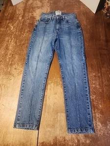 Revice Jeans Women's 26 Blue Denim Star Mid Rise Tapered Stretch (Actual 24) EUC - Picture 1 of 6