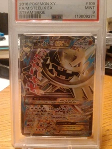 PSA 9 F/A M Steelix Ex Pokémon XY Steam Siege 109/114 - Picture 1 of 2