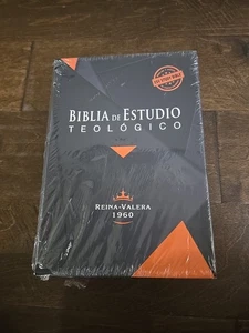 Biblia de Estudio Teologico RV1960 piel genuina negro con indice - Picture 1 of 7