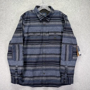 Camisa Chaqueta Roark Pendleton Nordsman Para Hombre Grande Azul Lana Franela Clásica - Imagen 1 de 8