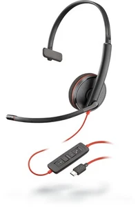 POLY Blackwire C3210 Cuffie con archetto cablato ufficio/call center USB Type-C Bl... - Foto 1 di 1