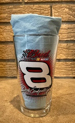 Vaso de pinta Dale Earnhardt Jr. Budweiser NASCAR, #8, colección de carreras🍺 Foto 1 de 4