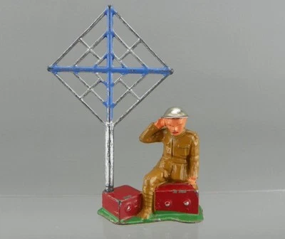Figura Soldado Juguete Operador Radar Metal Plomo Barclay Manoil Años 30 RARA Foto 1 de 4