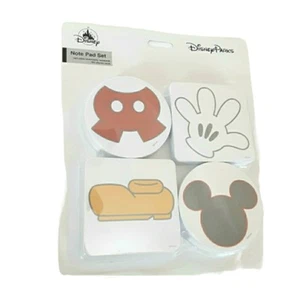 Disney Parks Topolino Blocco Note Set Disney Sticky Notes Confezione da Quattro Nuovo con etichette - Foto 1 di 6