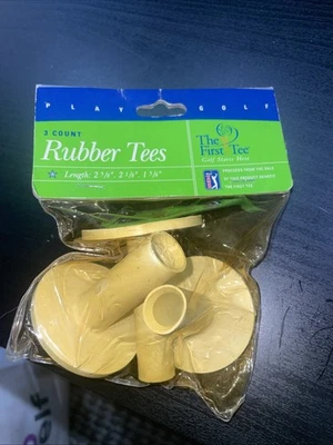 Rubber Golf Tees Set 3 New Sealed Pack - Image 1 of 4