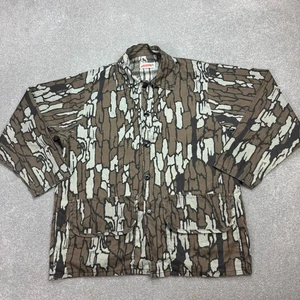 Realtree Overshirt Adult Large Brown Shacket Camo Hunting Workwear USA Made Men - Picture 1 of 7