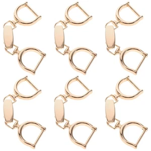  Hebillas de cadena para zapatos 6 piezas: hebillas con bisagras de metal para ajuste de cintura hágalo usted mismo - Imagen 1 de 18