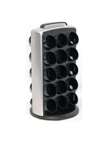 Keurig K-Cup Holder 30 Coffee Pod Spinning Carousel Silver & Black KCC-30 - Picture 1 of 8
