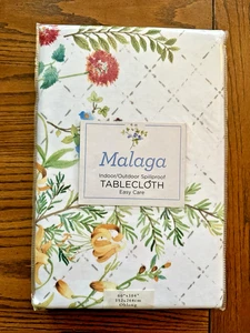 Benson Mills. 60x104 Oblong Tablecloth. "Malaga" Floral Pattern. Spill proof. - Picture 1 of 8