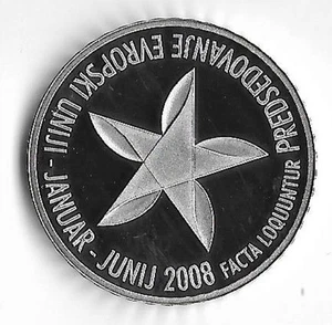 Slowenien 30 Euro 2008 Ratspräsidentschaft Silber Münze , Fach 3 - Bild 1 von 2