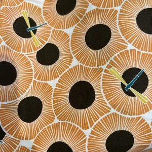 Organic Cotton Quilting Fabric fat Quarter Across The Pond Cloud 9 Butterflies - Picture 1 of 3