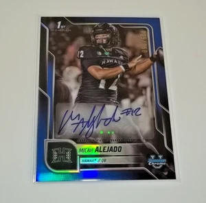 Fútbol americano universitario Bowman Chrome 2025 Micah Alejado automático/150 - Imagen 1 de 2